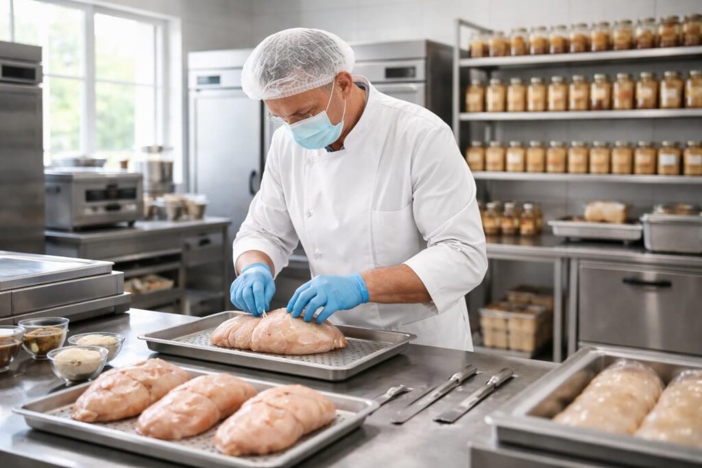 découvrez comment produire votre foie gras artisanal grâce à un laboratoire aux normes et bénéficiez de l'accompagnement expert d'un maître artisan pour un produit de qualité supérieure.